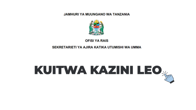 Call for Work: PSRS Placements Utumishi 2026