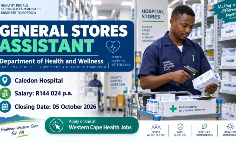Department of Health and Wellness General Stores Assistant Vacancy at Caledon Hospital