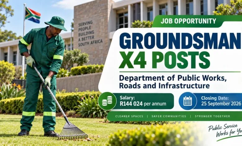 Groundsman Vacancies at Department of Public Works, Roads and Infrastructure