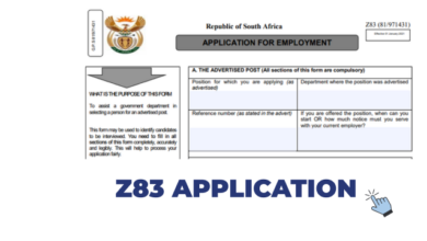 Z83 Application Form 2026 – How to Complete the South African Government Job Application Form