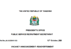 SIMA Chief Executive Officer Vacancy 2026: Tanzania Government Job